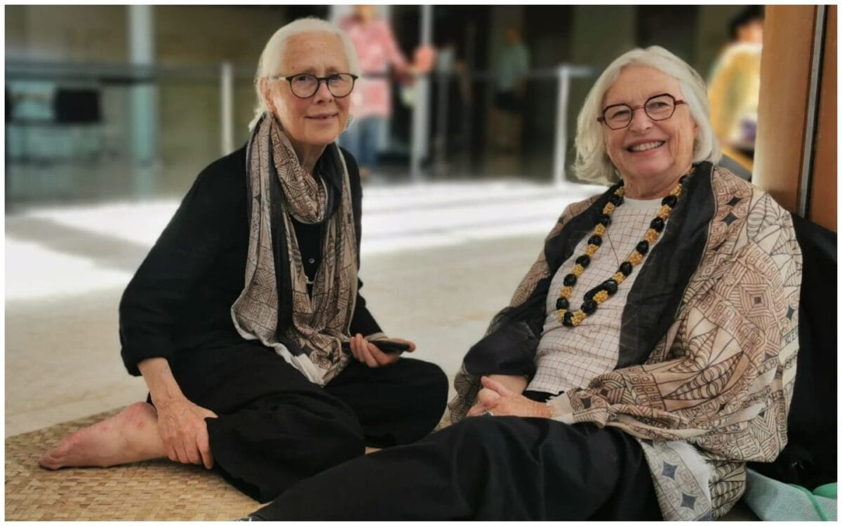 Dame Robin White and Dame Gaylene Preston.