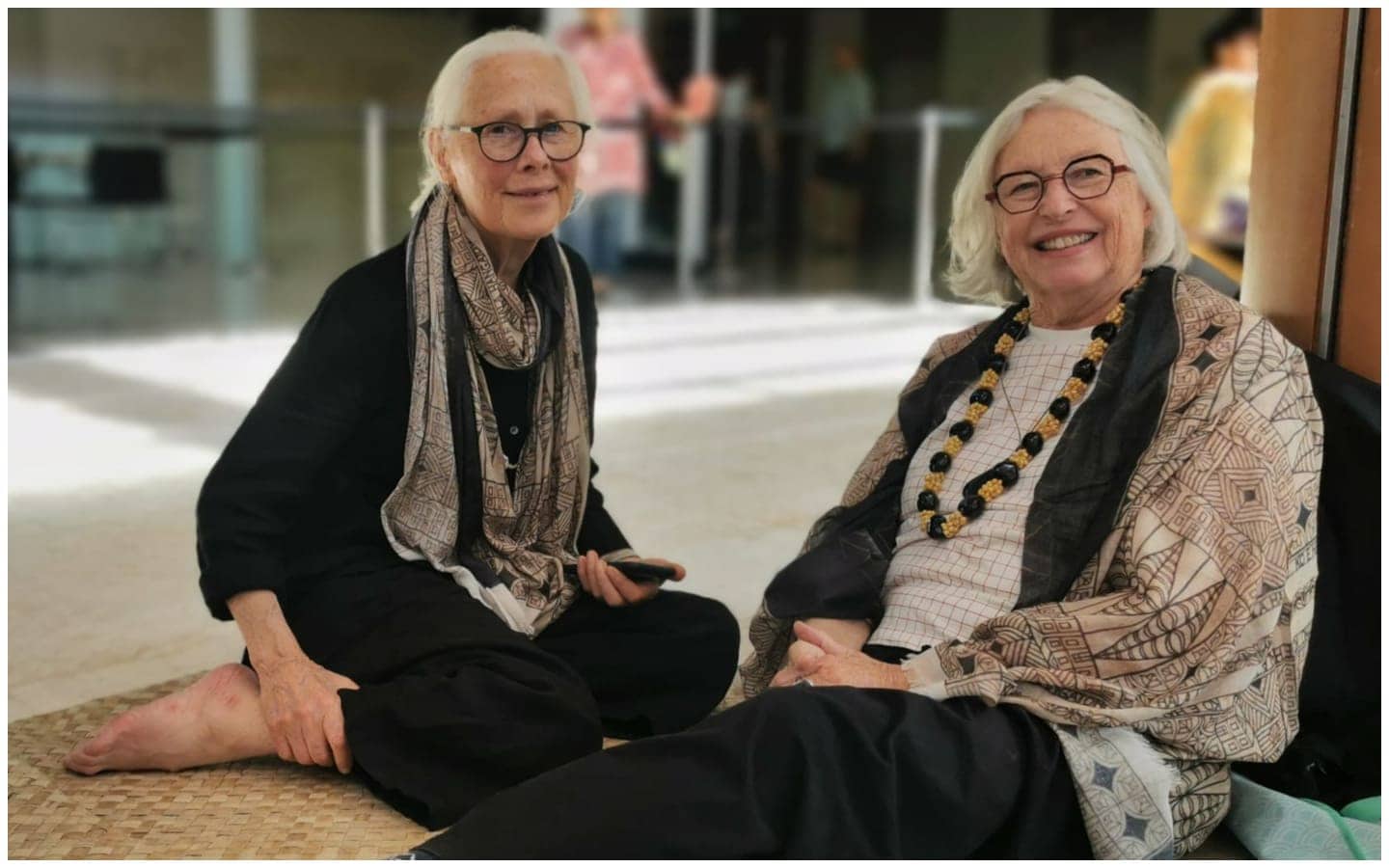 Dame Robin White and Dame Gaylene Preston.